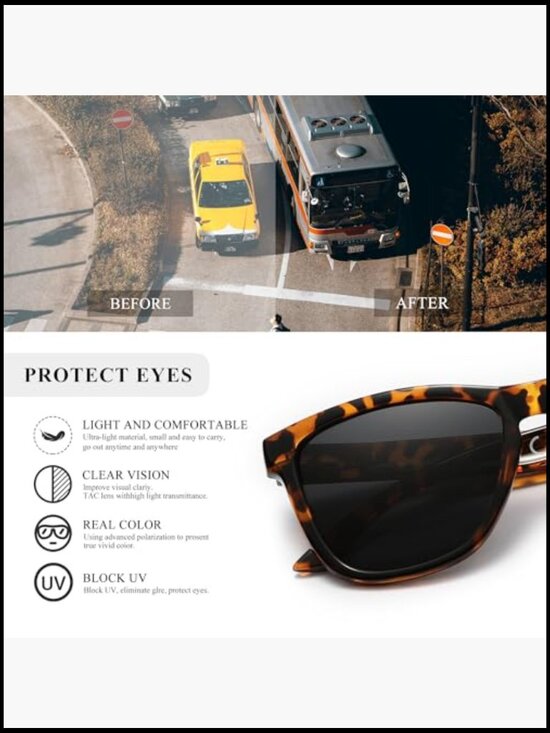 Classic Polarized Sunglasses with UV Protection 2-Pack main image 4